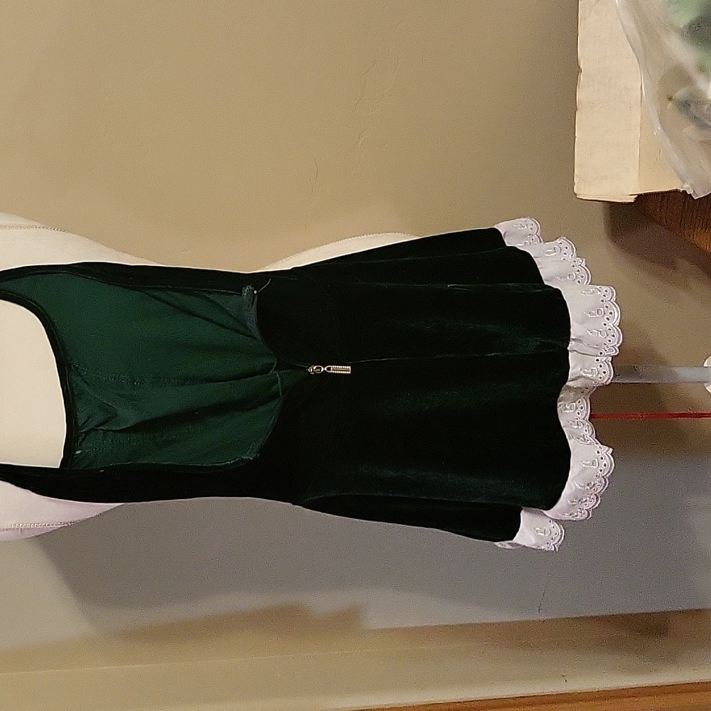 Sexy Holiday Christmas Costume S M Costume Mrs Santa Claus Womens Green lingerie - Picture 7 of 8